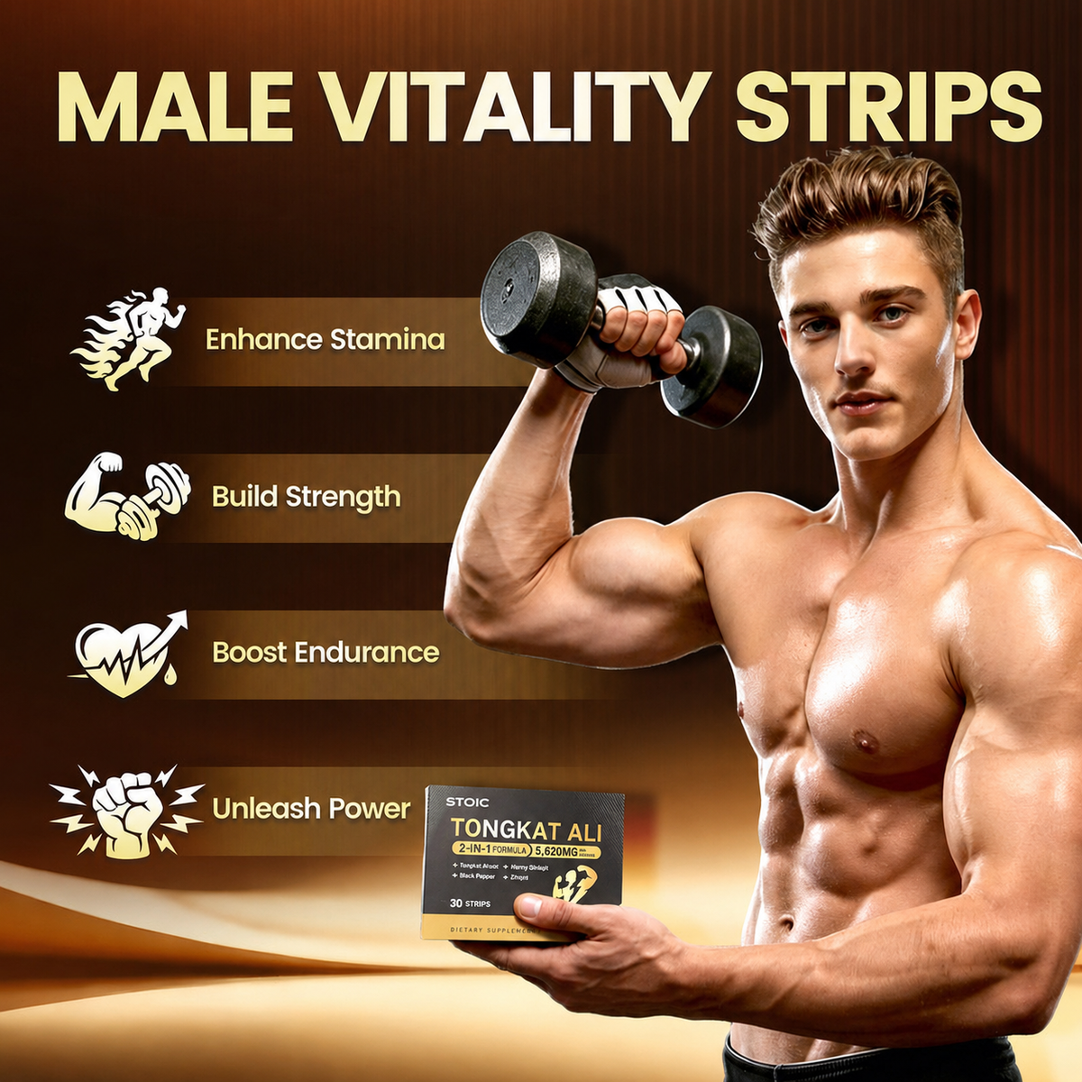 Stoic MAX - Tongkat Ali 21-in-1 Strips